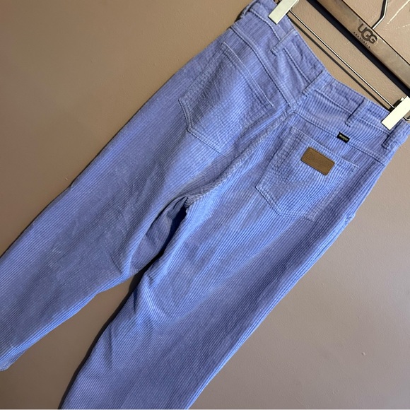 Wrangler Pleated Barrel Cord High Rise Jeans Pastel Purple Women’s Size 28 - Picture 5 of 9